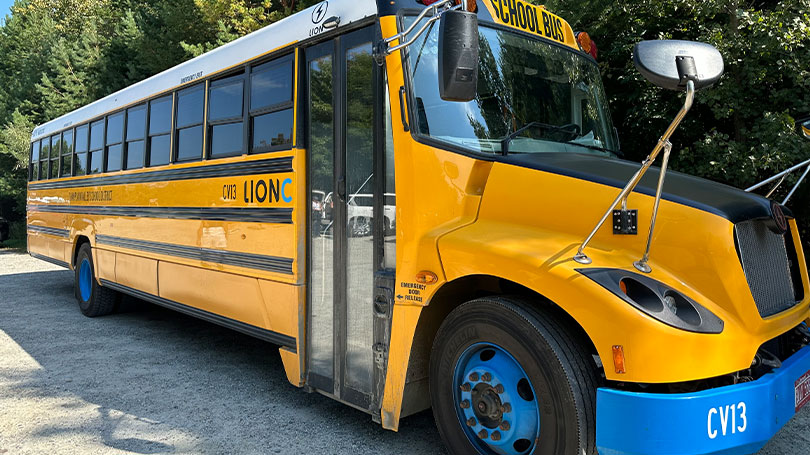 Electric school bus in Vermont