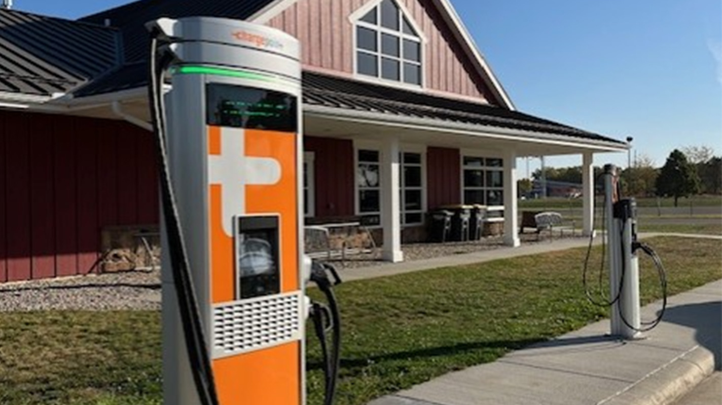 Charger at rest stop