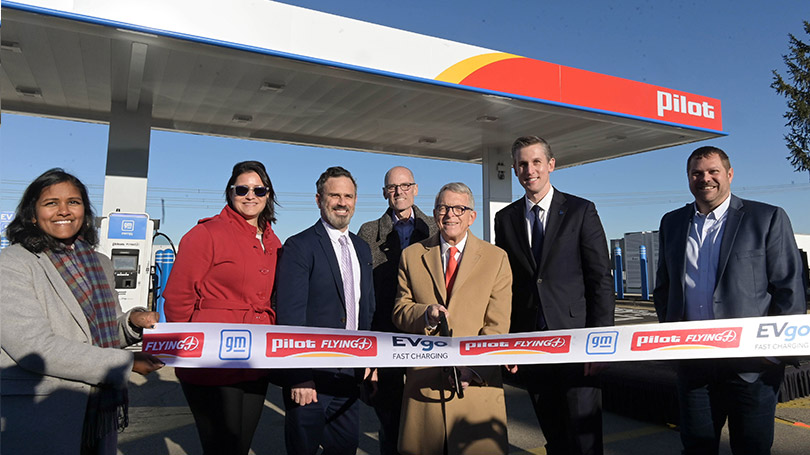 First NEVI funded station ribbon cutting in Ohio.