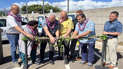 Ribbon Cutting ceremony in Hawaii for new NEVI station.