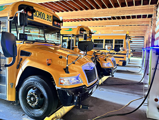 electric school bus charging