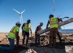 wind turbine installers