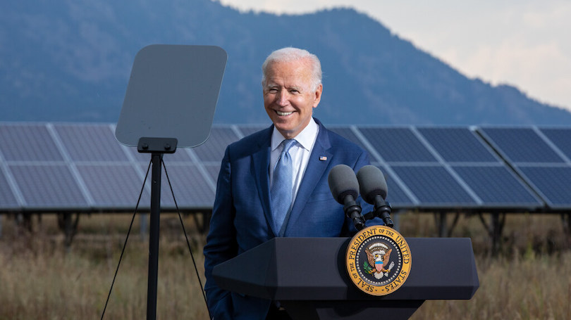 President Biden speaks at Flat Irons Campus in Colorado about energy investments. 